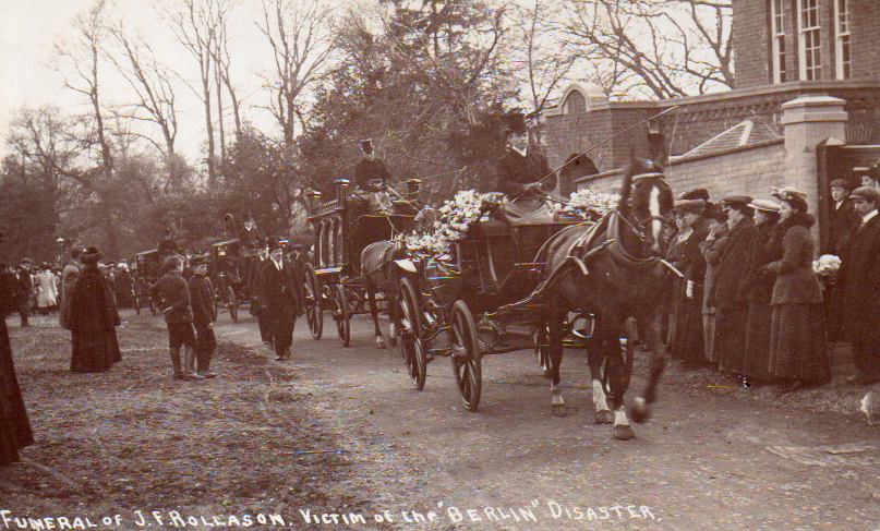 Funeral of J F Rollason at Lillington church